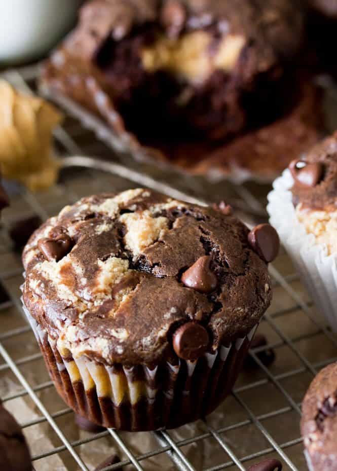 Peanut Butter Filled Chocolate Muffins Sugar Spun Run