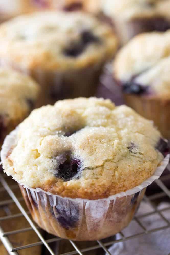 Blueberry Muffins from Scratch Sugar Spun Run
